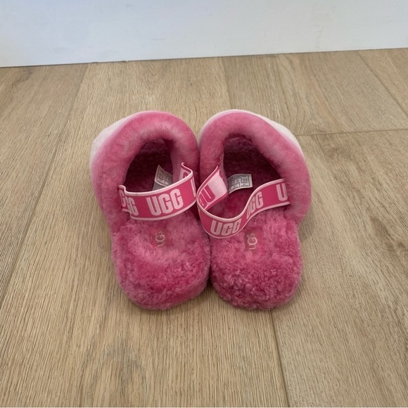 UGG Fluff Yeah Slides Slippers Pink Combo Gradient Size 5 - Picture 6 of 7